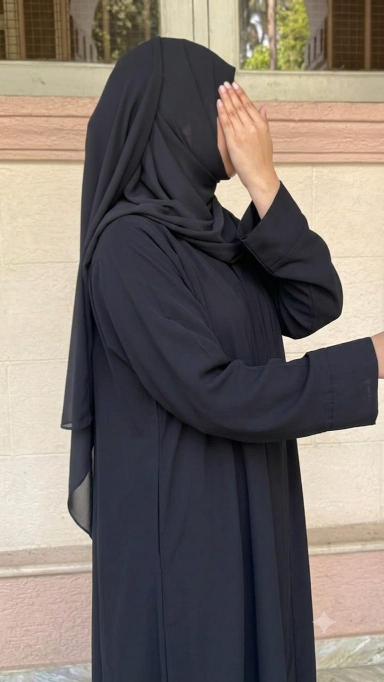 Plain basic kimono abaya - Dubai imported fabric | Front close daily wear