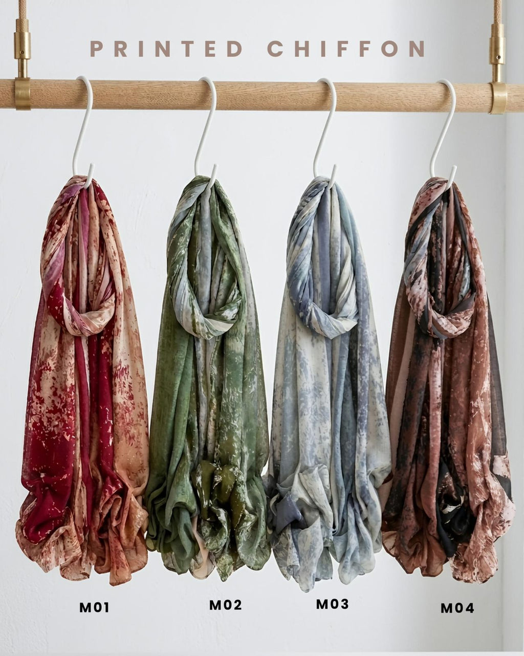 Premium Imported Printed Chiffon Hijab