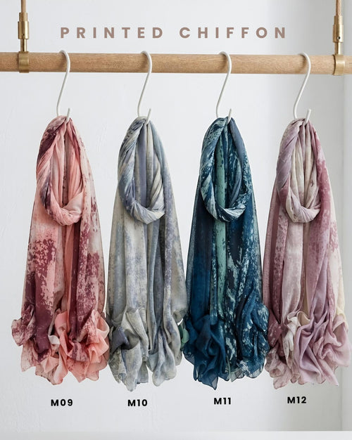 Premium Imported Printed Chiffon Hijab